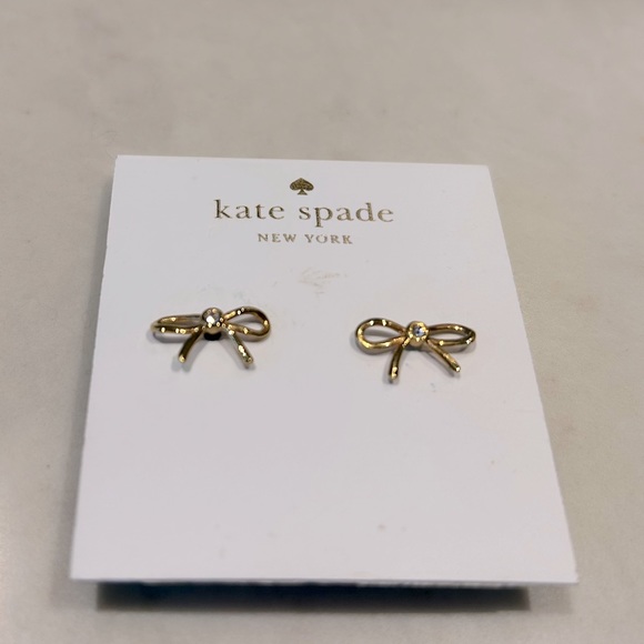 Kate Spate Bow Stud Earrings - Picture 2 of 2